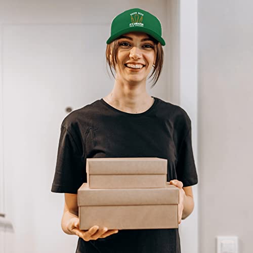 Baseball Caps Drink Beer It's Cheaper Than Therapy Beer Dad Hats, Vintage Dad Hat for Women Green