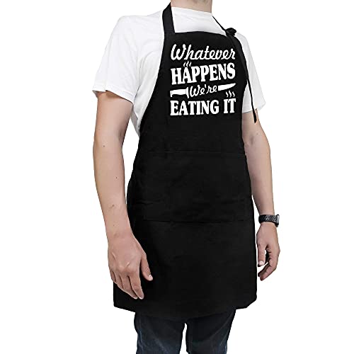 Aprons For Men With Pockets - Fathers Day Gift For Dad, Men, Grandpa, Uncle, Brother - Birthday Gifts For Men, Dad, Papa, Husband, Grandpa, Uncle, Boyfriend, Him - Grill Cooking BBQ Kitchen Chef Apron