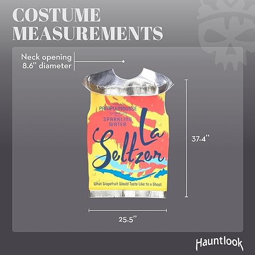 Beverage Can Costume | Slip On Halloween Costume for Women and Men| One Size Fits All |Seltzer Can