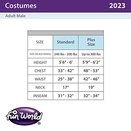 Fun World Beer Pong Couple Adult Costume, One Size Fits Most