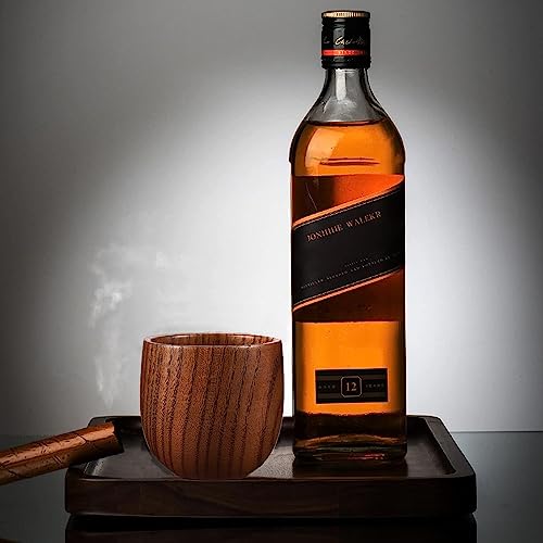 Bourbon gifts for men,Finished Wooden Old Fashioned Glass,Great Whiskey Gifts for Men, Dad, or Brother Groomsmen Gifts, Liquor Cocktail Rocks Old Fashioned, Bernard (2 Pack)
