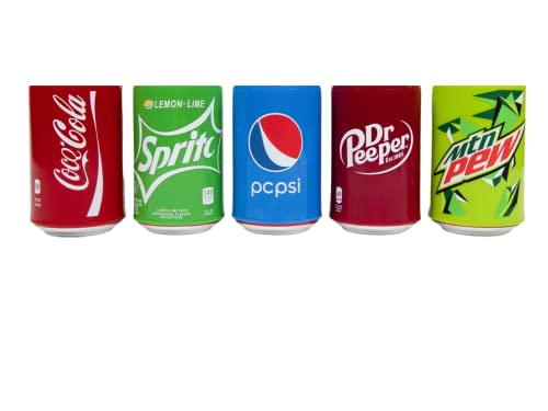 5 Pack Beer Can Covers That Look Like Soda Hide A Beer Can Silicone Sleeve Suitable for All standard 12FL OZ, Golf Accessories, beer Gifts for Men - The Beer Connoisseur® Store