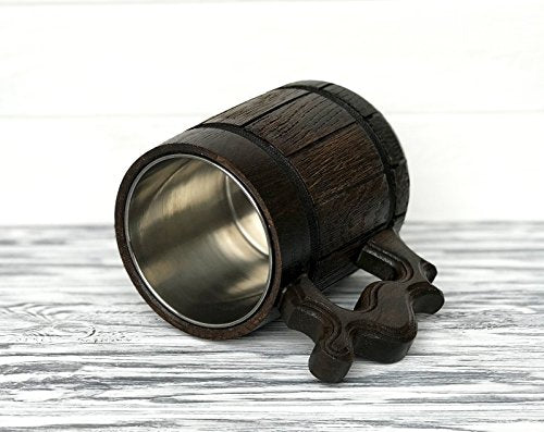 Tree Of Gondor Mug One Ring Gift. Lord Rings Wooden Beer Stein. Fathers Day Gifts. Anniversary Gift for Husband. Birthday Gifts For Him. Wooden Beer Mug Beer Tankard 17oz