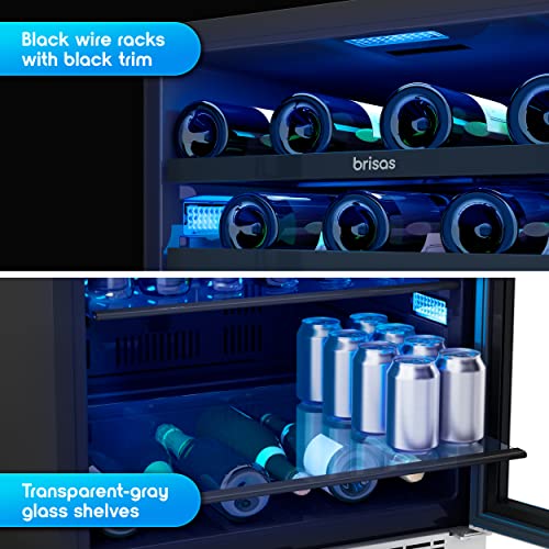 Zephyr Brisas 24 Inch Brisas Single Zone Beverage Cooler Deluxe features,Active Cooling Technology for even cooling and Vibration Dampening System in your Brisas cooler