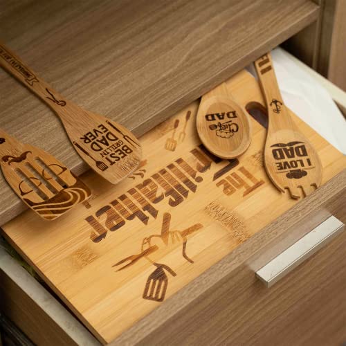 KOLWOVEN Dad Cutting Board, Gifts for Dads Father Day, The Grillfather The Man The Myth The Legend - Gifts For Father day from Son, Daughter an Wife 9.4 x13.4"