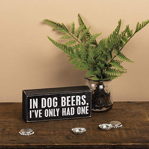 In Dog Beers Box Sign for Home Bar