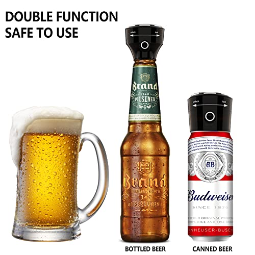 Beer Bubbler, GEEZO Portable Beer Foamer Beer Foam Machine for Bottled & Canned Beer, Beer Aerator Foam Maker Tasty Beer Partner Beer Lover Gift
