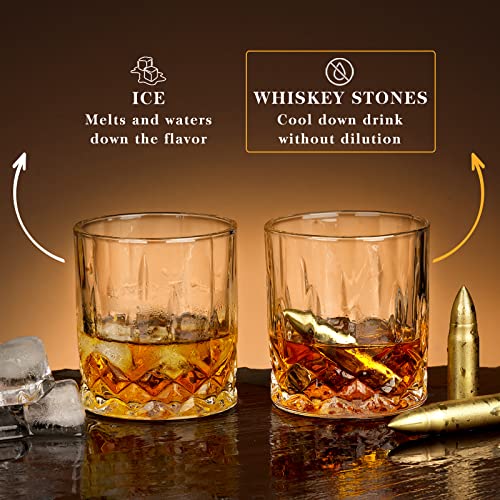 Fathers Day Oaksea Gifts for Men Dad from Daughter Son, Whiskey Stones Gifts Set for Men, Anniversary Birthday Gifts for Him Husband Boyfriend Brother, Man Cave Cool Stuff Gadgets Bourbon Presents