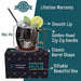 Advanced Mixology [Gift Set] Black Moscow Mule Mugs (18oz) | Black Mule Mug w/ Gunmetal Finish | Comes w/ Straws, Coasters & Jigger. | Black Tin Mugs (2 - Set of 6) - The Beer Connoisseur® Store