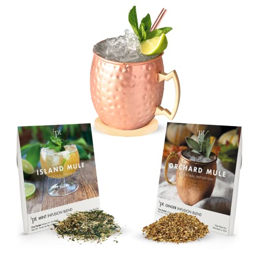 Advanced Mixology Moscow Mule Cocktail Infusion (2 pk) | Alcohol Infusion Kit for Island Moscow Mule and Orchard Moscow Mule | Alcohol Gifts for him - The Beer Connoisseur® Store