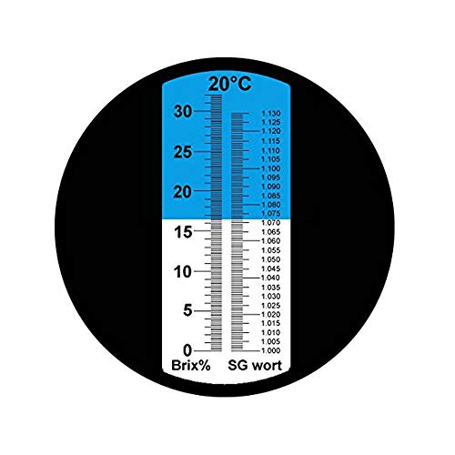 aichose Brix Refractometer with ATC, Dual Scale - Specific Gravity & Brix, Hydrometer in Wine Making and Beer Brewing, Homebrew Kit - The Beer Connoisseur® Store