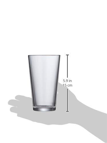 Amazon Basics Pint Pub Beer Glasses, 16-Ounce, Set of 6 - The Beer Connoisseur® Store