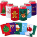 Aneco 12 Pack Christmas Can Sleeves Christmas Can Coolers Sleeves Holiday Theme Drink Holders 12 Festive Winter Designs Can Sleeves for Christmas Party - The Beer Connoisseur® Store