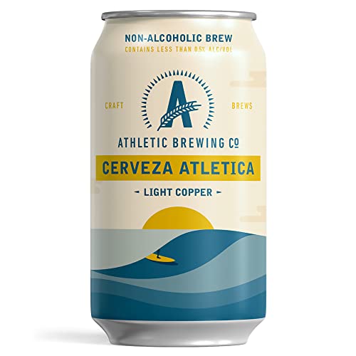 Athletic Brewing Company Craft Non-Alcoholic Beer - 12 Pack x 12 Fl Oz Cans - Cerveza Atletica - Low-Calorie, Award Winning - Rich Aroma and Flavor Balanced with Light Spicy and Floral Notes - The Beer Connoisseur® Store