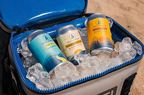 Athletic Brewing Company Craft Non-Alcoholic Beer - 12 Pack x 12 Fl Oz Cans - Upside Dawn Craft Golden - Low-Calorie, Award Winning - Subtle Aromas with Floral and Earthy Notes - The Beer Connoisseur® Store