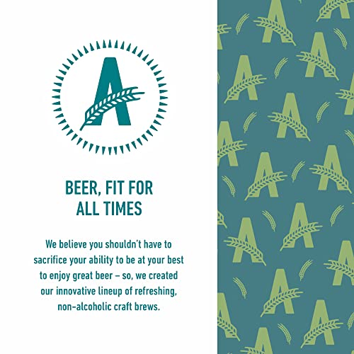 Athletic Brewing Company Craft Non-Alcoholic Beer - Mix 12-Pack - Upside Dawn Golden and Free Wave Hazy IPA - Low-Calorie, Award Winning - All Natural Ingredients For Great Tasting Drink - 12 Fl Oz Cans - The Beer Connoisseur® Store