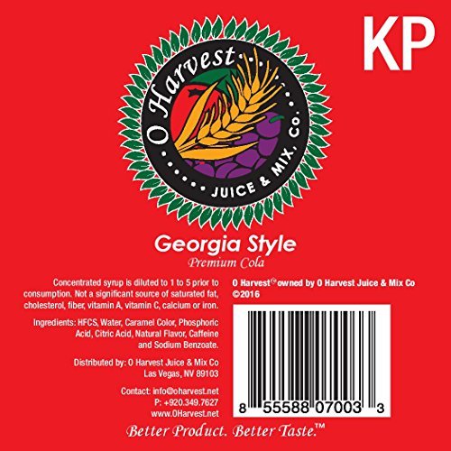 Bar Beverages Georgia Style Craft Cola (3 Gallon Bag-in-Box Syrup Concentrate) - Box Pours 18 Gallons of Cola - Use with Bar Gun, Soda Fountain or SodaStream - The Beer Connoisseur® Store