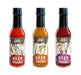 Beer-infused Hot Sauce Variety 3-pack (Includes Asian Sriracha, Garlic Serrano, & Roasty Chipotle) - Craft Beer Gift, Hot Sauce Gift Set, Beer Sauce, BBQ Sauce, Beer Lover, Grill + Man Cave - The Beer Connoisseur® Store