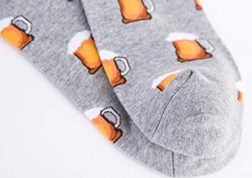 Beer Mug Casual Novelty Crew Socks Men Women Comfy Crew Cotton - The Beer Connoisseur® Store