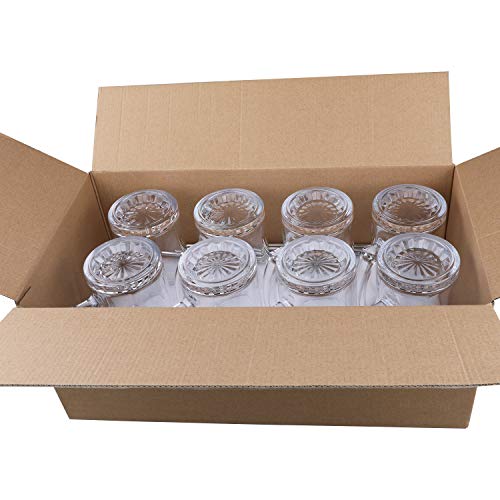 Beer Mugs Set,Glass Mugs With Handle 16oz,Large Beer Glasses For Freezer,Beer Cups Drinking Glasses 500ml,Pub Drinking Mugs Stein Water Cups For Bar,Alcohol,Beverages Set of 8 KTZB02… - The Beer Connoisseur® Store