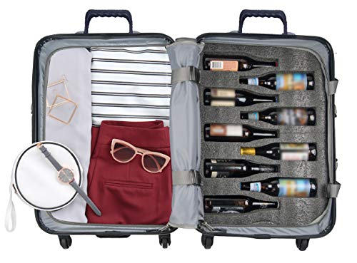 BierGardeValise - Beer Travel Suitcase - Up to 19 bottles - All bottle sizes (Black) - The Beer Connoisseur® Store