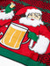 Blizzard Bay Men's Santa Beer Shots Sweater, red, Medium - The Beer Connoisseur® Store