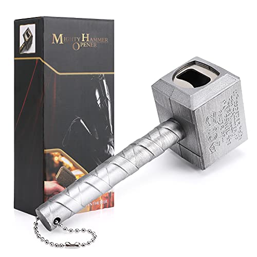Bottle Opener - Lmaytech Upgraded Beer Opener Beer Bottle Opener with Magnet, Beer Gifts for Men, Husband, Dad, Boyfriend (Silver) - The Beer Connoisseur® Store