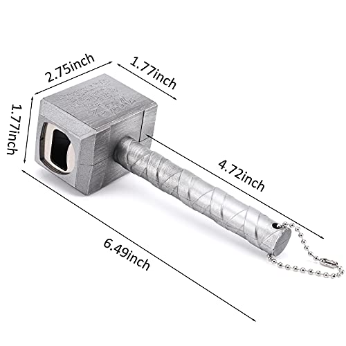 Bottle Opener - Lmaytech Upgraded Beer Opener Beer Bottle Opener with Magnet, Beer Gifts for Men, Husband, Dad, Boyfriend (Silver) - The Beer Connoisseur® Store