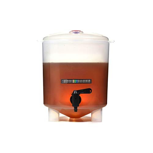 BrewDemon Craft Beer Kit with Bottles - Conical Fermenter Eliminates Sediment and Makes Great Tasting Home Made Beer - 1 gallon pilsner, stout, and IPA - The Beer Connoisseur® Store