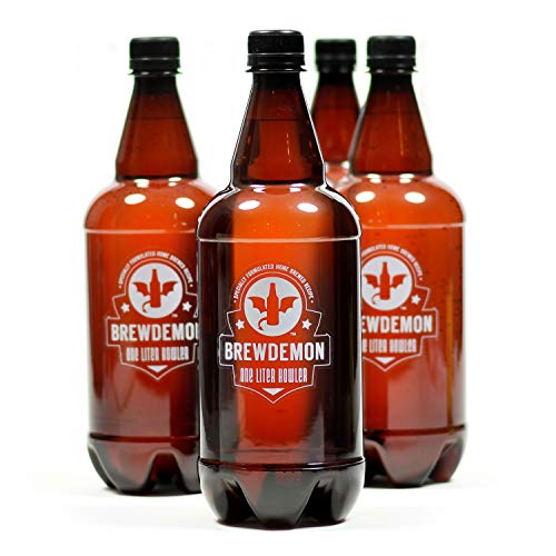 BrewDemon Craft Beer Kit with Bottles - Conical Fermenter Eliminates Sediment and Makes Great Tasting Home Made Beer - 1 gallon pilsner, stout, and IPA - The Beer Connoisseur® Store