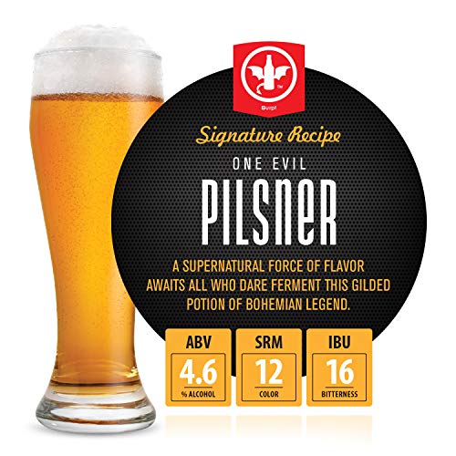 BrewDemon Craft Beer Kit with Bottles - Conical Fermenter Eliminates Sediment and Makes Great Tasting Home Made Beer - 1 gallon pilsner, stout, and IPA - The Beer Connoisseur® Store