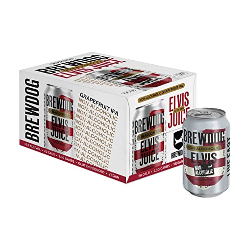 BrewDog 12-Pack of Elvis | Non-Alcoholic | 20 Calories 2.3g Carbs Per Serving | 12oz Cans - The Beer Connoisseur® Store
