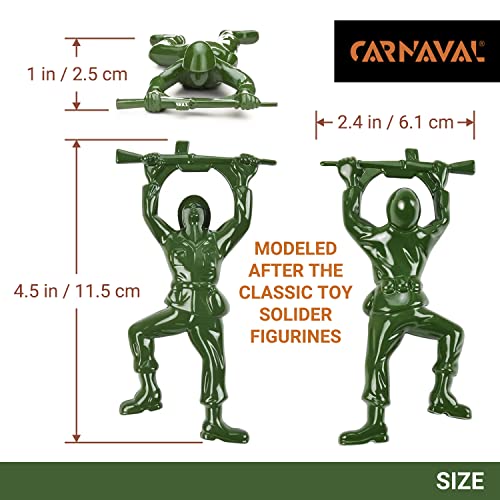 CARNAVAL Green Army Man Bottle Opener - Unique Funny Bottle Opener Bartender Compatible As Coke Bottle Opener - Metal Bottle Opener Man - Mini Soldier Bottle Opener - Creative Cool Bottle Opener - The Beer Connoisseur® Store