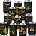 Christmas Beer Can Coolers Sleeves Bulk 12 Pcs Black Gold Xmas Holiday Can Insulated Covers for Christmas Party Decorations Supplies-neoprene Coolers for 4.9 x 3.8 Inch Canned Beverages, Bottle, Drink - The Beer Connoisseur® Store