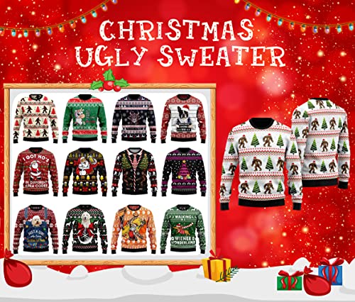 Christmas Beer Ugly Christmas Sweater For Men & Women, Beer Ugly Pattern Christmas Sweater, Funny Beer Ugly Crew Neck Christmas Sweater, Mystery Pattern Christmas Sweater For Adult - The Beer Connoisseur® Store