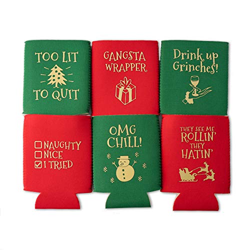 Christmas Can Sleeve Coolers - The Beer Connoisseur® Store