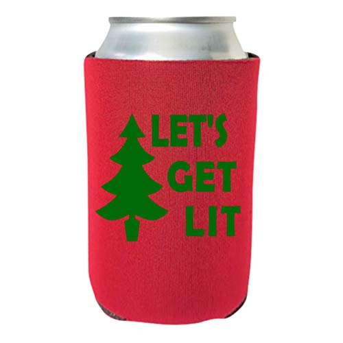 Christmas Coolies - Funny Holiday Can Cooler Pack of 4 - Alcohol Gift for Christmas Party, White Elephant, or Stocking Stuffer - The Beer Connoisseur® Store