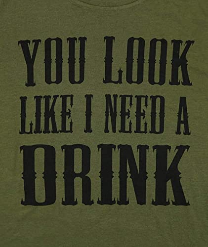 Country Music Shirt for Women You Look Like I Need a Drink T Shirt Short Sleeve Beer Festival Party Tee Shirts Size XL (Army Green) - The Beer Connoisseur® Store