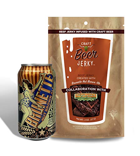 Craft Beef Jerky 3 Pack -Boulevard Tank 7 Infused Beef Jerky, Nebraska Brewing Brown Ale Infused Beef Jerky, Cinder Block Porter Infused Beef Jerky - The Beer Connoisseur® Store