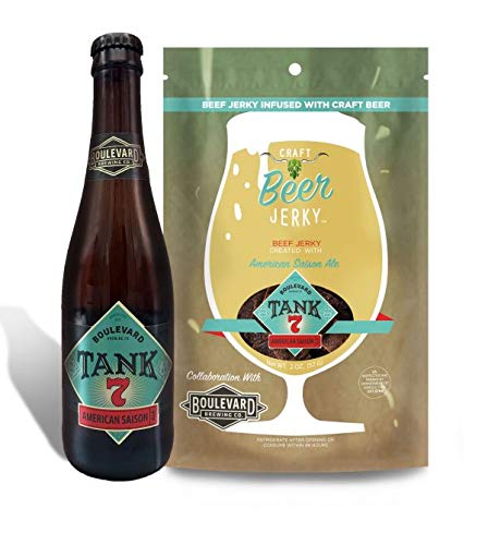 Craft Beef Jerky 3 Pack -Boulevard Tank 7 Infused Beef Jerky, Nebraska Brewing Brown Ale Infused Beef Jerky, Cinder Block Porter Infused Beef Jerky - The Beer Connoisseur® Store
