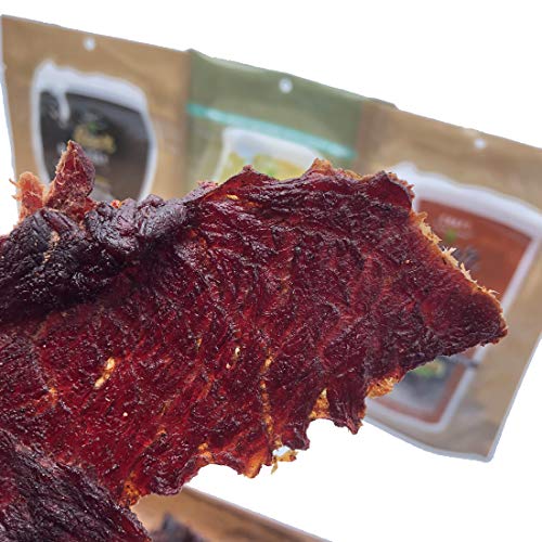 Craft Beef Jerky 3 Pack -Boulevard Tank 7 Infused Beef Jerky, Nebraska Brewing Brown Ale Infused Beef Jerky, Cinder Block Porter Infused Beef Jerky - The Beer Connoisseur® Store