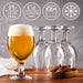 Craft Beer Glasses Set of 6, Belgian Style Stemmed Tulip Classics, IPA Beer Tasting Glassware,13 1/2 oz - The Beer Connoisseur® Store