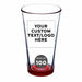 Custom Libbey Pint Glass 16 oz. Set of 100, Personalized Bulk Pack - Beer Glasses, Heavy Duty Drinkware - Red - The Beer Connoisseur® Store