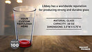 Custom Libbey Pint Glass 16 oz. Set of 100, Personalized Bulk Pack - Beer Glasses, Heavy Duty Drinkware - Red - The Beer Connoisseur® Store