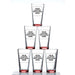 Custom Libbey Pint Glass 16 oz. Set of 100, Personalized Bulk Pack - Beer Glasses, Heavy Duty Drinkware - Red - The Beer Connoisseur® Store