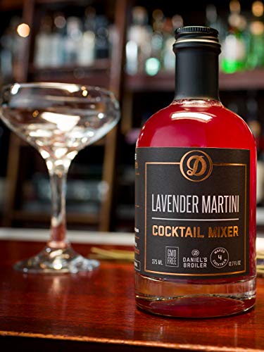 Daniel’s Broiler, Lavender Martini Cocktail Mixer, Straight from our Steakhouse, Just Add Spirits & Garnish, Small Batch Craft Cocktails made with Lavender, Lemon, Cranberry & Organic Sugar (375 ml) - The Beer Connoisseur® Store