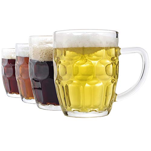 Dimple Stein Beer Mug - 20 OZ (4 Pack) - The Beer Connoisseur® Store