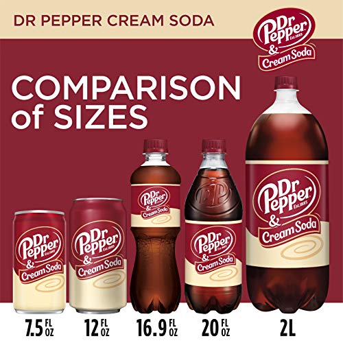 Dr Pepper & Cream Soda, 12 fl oz cans, 12 pack - The Beer Connoisseur® Store