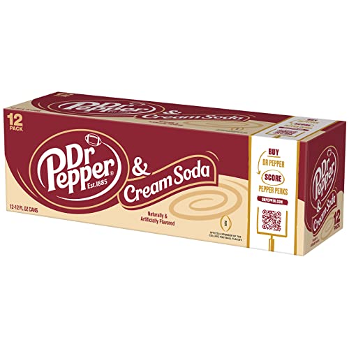 Dr Pepper & Cream Soda, 12 fl oz cans, 12 pack - The Beer Connoisseur® Store