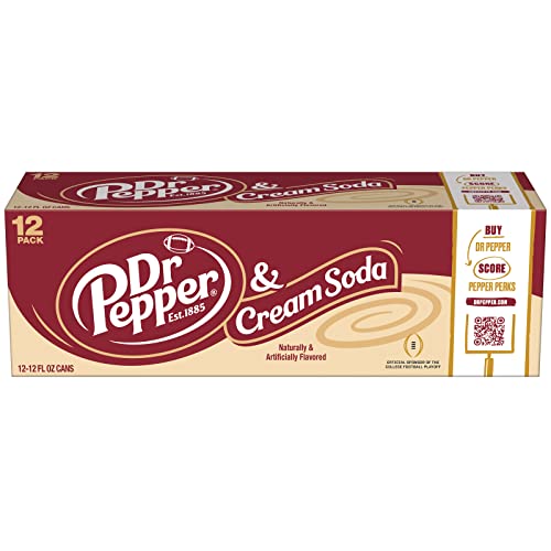 Dr Pepper & Cream Soda, 12 fl oz cans, 12 pack - The Beer Connoisseur® Store
